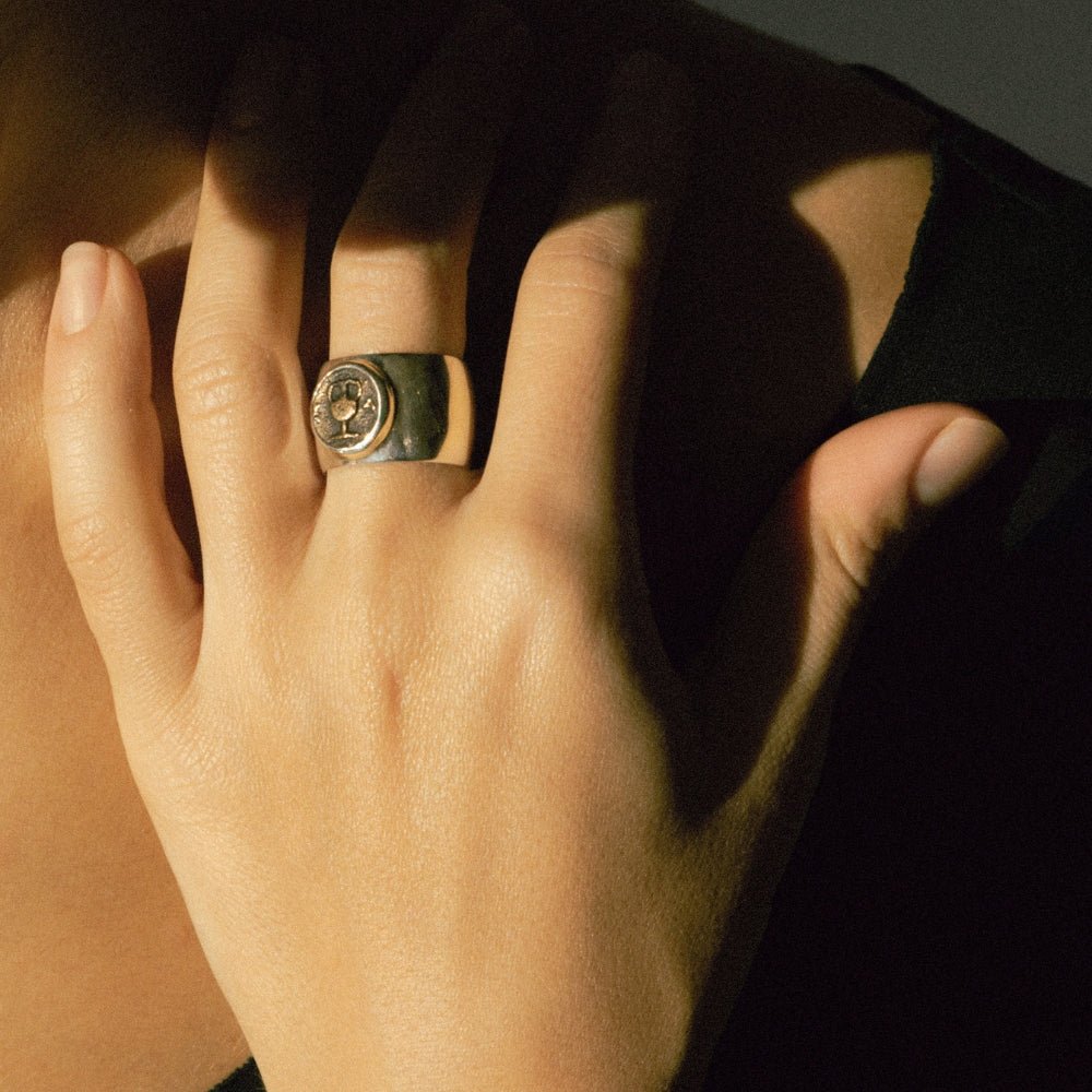 Amphora Coin Ring - Sahakian Jewelry
