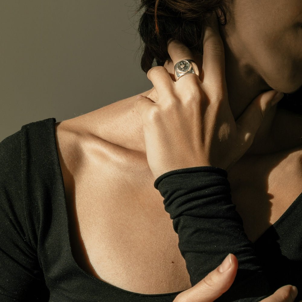 Amphora Coin Ring - Sahakian Jewelry