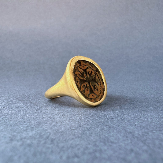 Cilician Cross Coin Ring | Gold