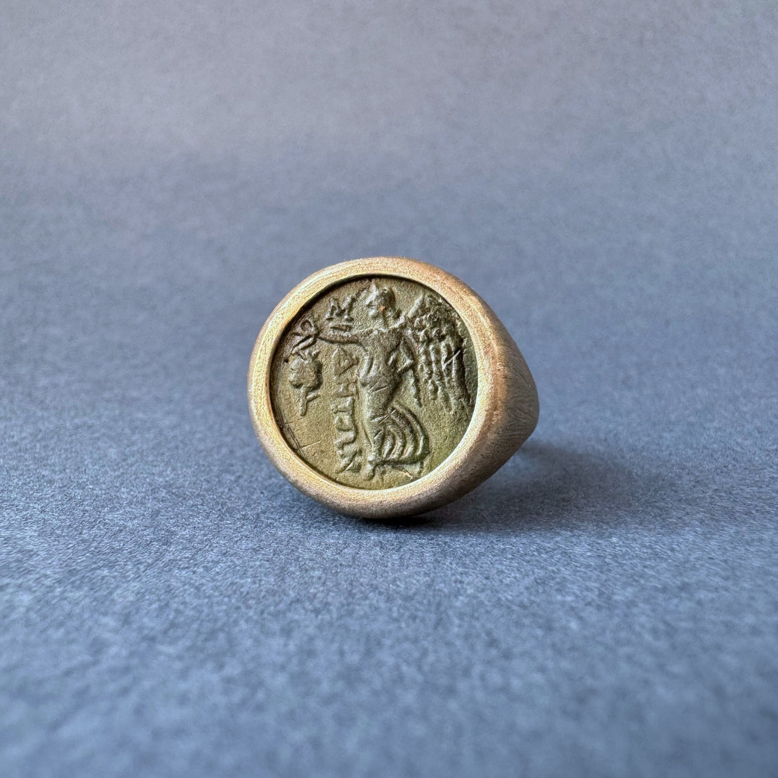 Goddess Nike Coin Ring
