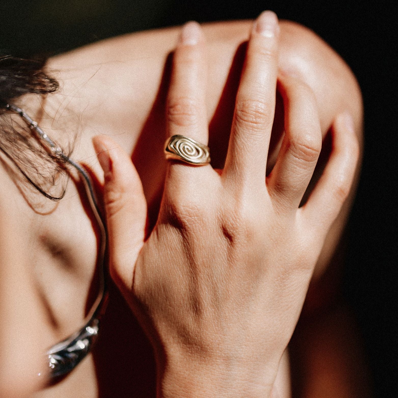 Fantasia Ring Gold on finger