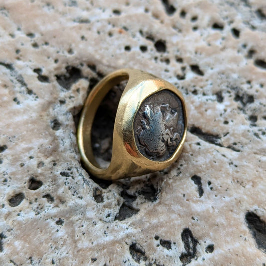 Apollo Coin Ring | Gold