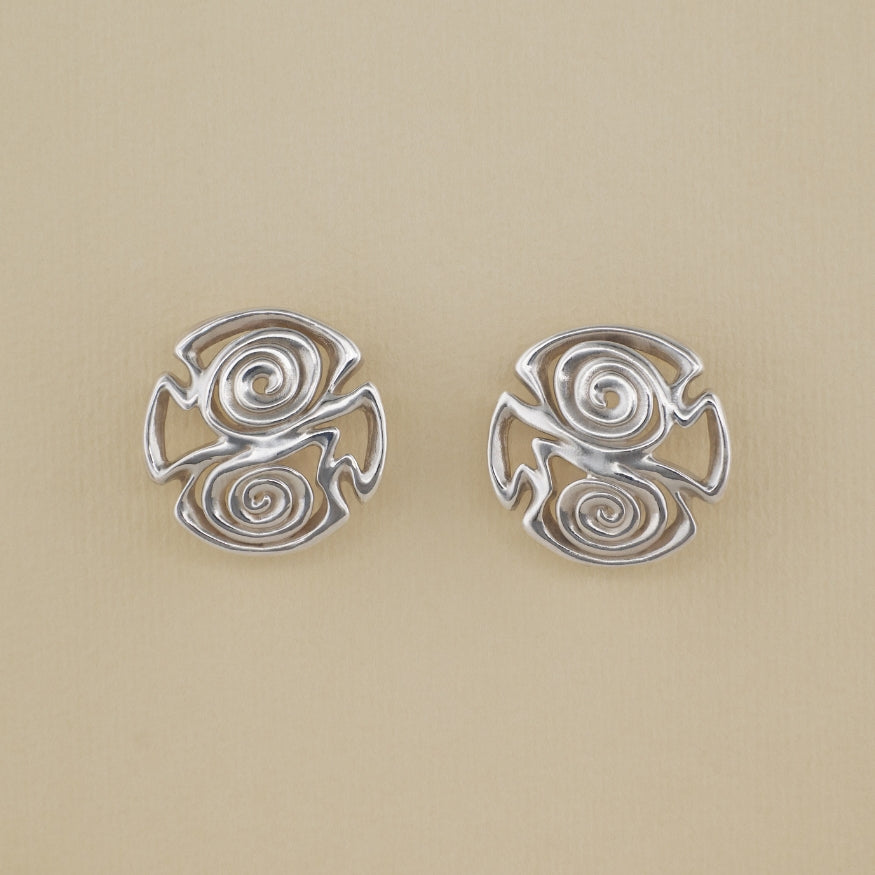 Hecate earrings large silver