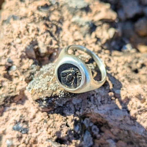 Bee of Artemis Coin Ring | Silver